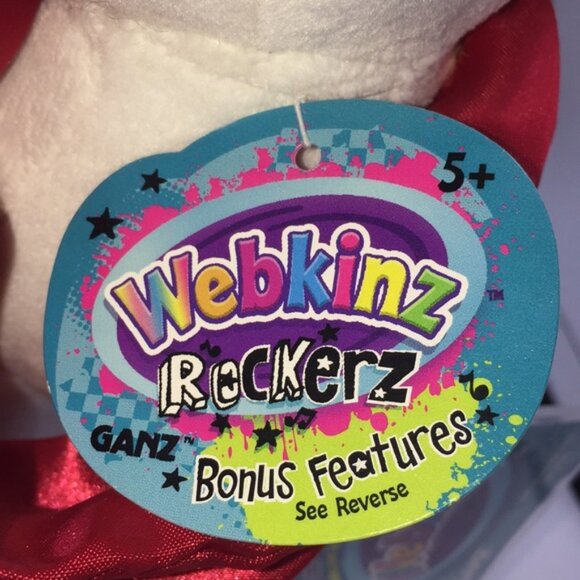 Webkinz Rockerz Zebra Plush Stuffed Animal HM5113 Ganz with Sealed Code - Picture 12 of 14
